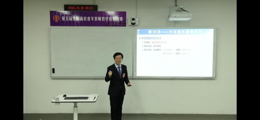 李文涛老师在进行比赛 李文涛老师在进行比赛